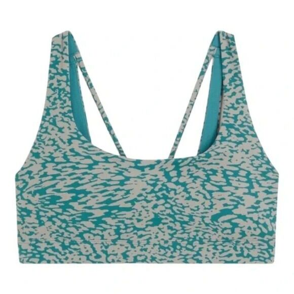 Athleta Exhale Bra Ocelot Spot Bluff Grey Extra Large D-DD Cup Sports NWOT - Picture 9 of 11